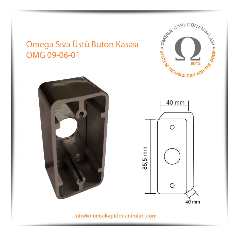 Omega Sıva Üstü Buton Kasası OMG 09-06-01