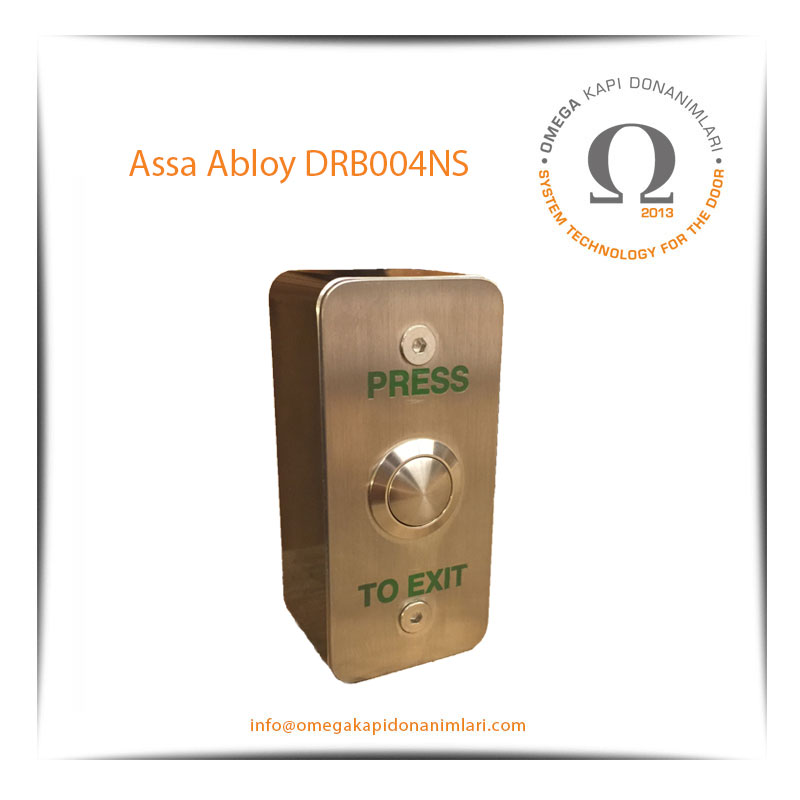 Assa Abloy DRB004NS Paslanmaz Çıkış Butonu Yüzey Tip