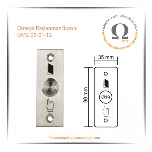 Omega Paslanmaz Buton OMG 09-01-12