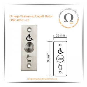 Omega Paslanmaz Engelli Buton OMG 09-01-23