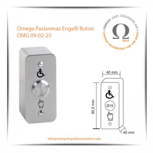 Omega Paslanmaz Engelli Buton OMG 09-02-25