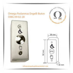 Omega Paslanmaz Engelli Buton OMG 09-02-28