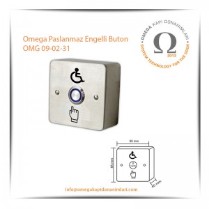 Omega Paslanmaz Engelli Buton OMG 09-02-31