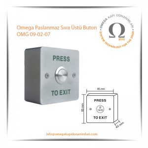 Omega Paslanmaz Sıva Üstü Buton OMG 09-02-07