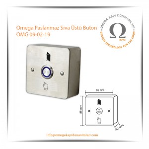 Omega Paslanmaz Sıva Üstü Buton OMG 09-02-19